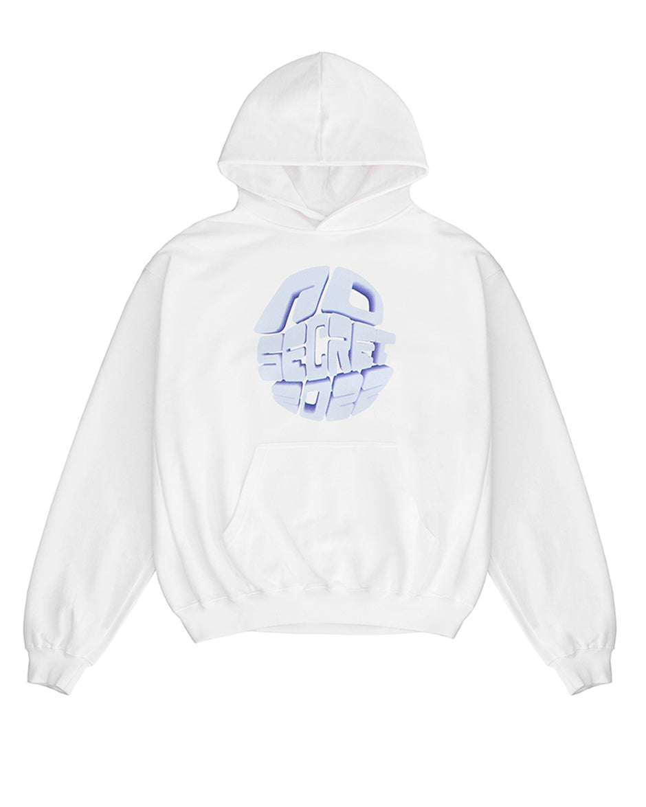 White Logo Hoodie